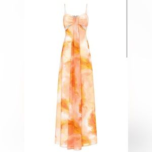 Aiden Mattox Sweatheart Gather Maxi